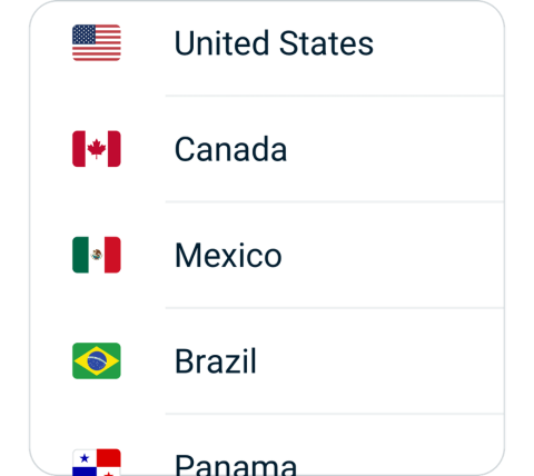 Kxswtz connect step 2, choose VPN server location